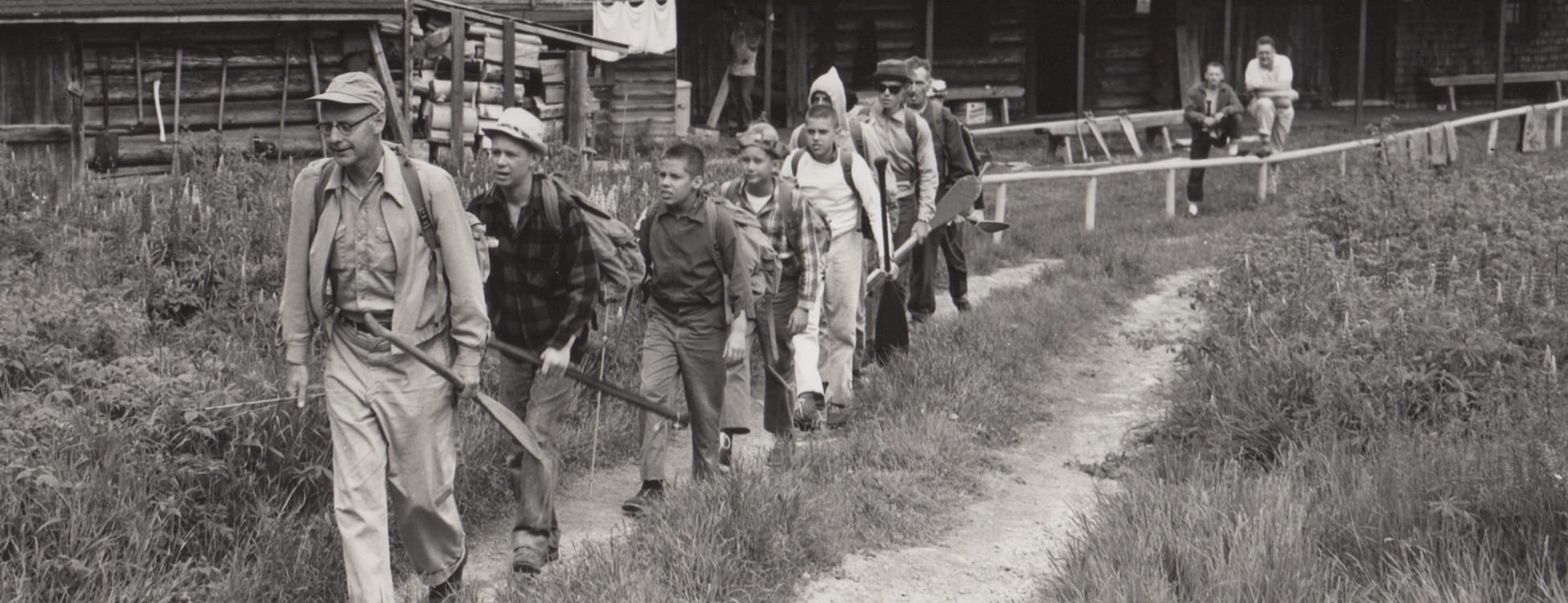 hikers at camp